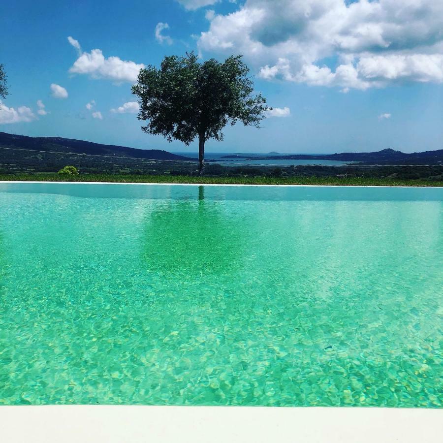 Villa Alba Esclusiva Villa Con Piscina A Sfioro E Vista Mozzafiato Sul Mare Cugnana Exterior foto