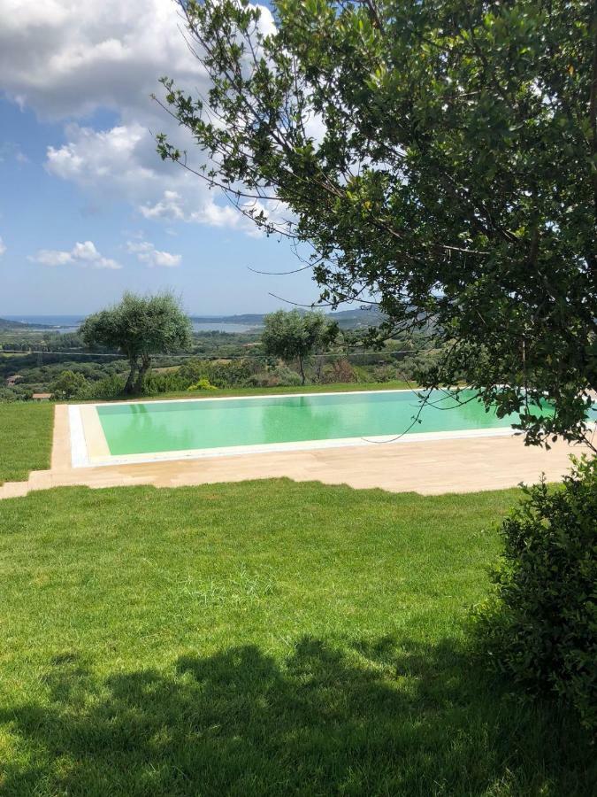 Villa Alba Esclusiva Villa Con Piscina A Sfioro E Vista Mozzafiato Sul Mare Cugnana Exterior foto